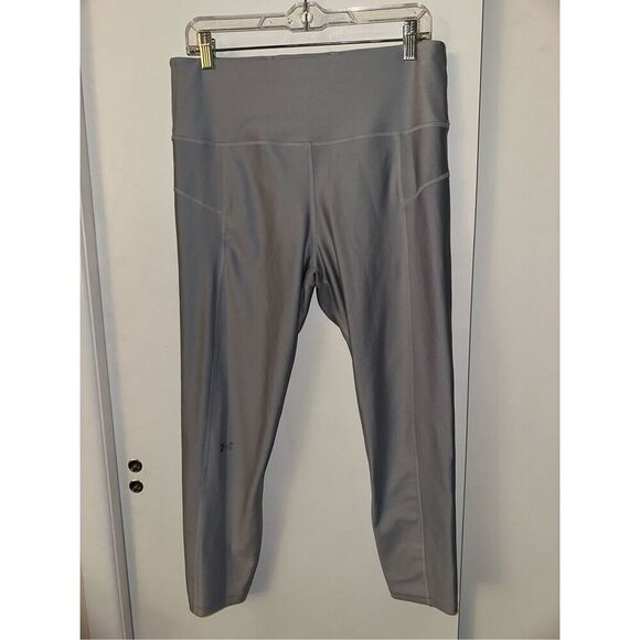 Under Armour Women’s Athletic Compression Leggings Light Gray 1X NWOT - Picture 2 of 11